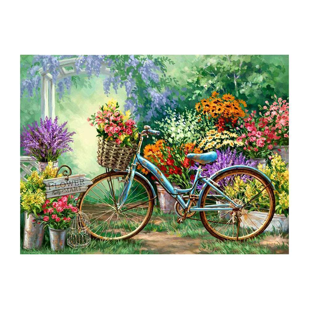 Garden Bike - Full Drill Round Drill - 40x50cm