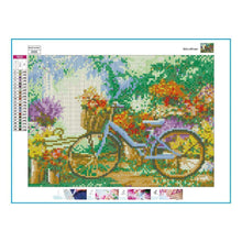 Load image into Gallery viewer, Garden Bike - Full Drill Round Drill - 40x50cm
