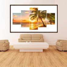 Load image into Gallery viewer, 5pcs Coconut Tree - Full Drill Round Drill - 95x45cm
