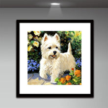 Load image into Gallery viewer, White Puppy - Full Diamond Painting - 30x30cm
