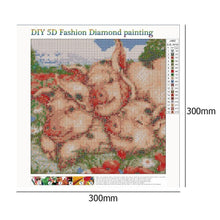 Load image into Gallery viewer, Pink Pig  - Full Diamond Painting - 30x30cm

