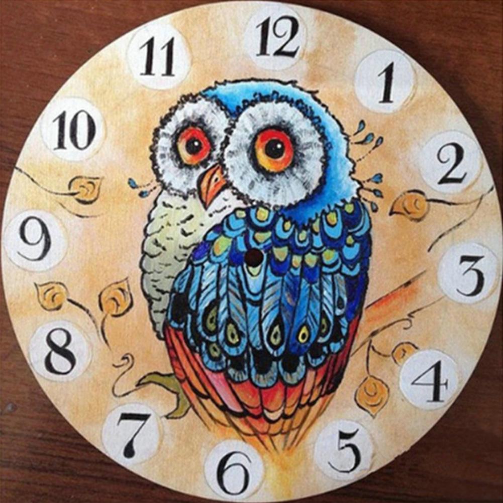 Animal Wall Clock - Full Diamond Painting - 30x30cm