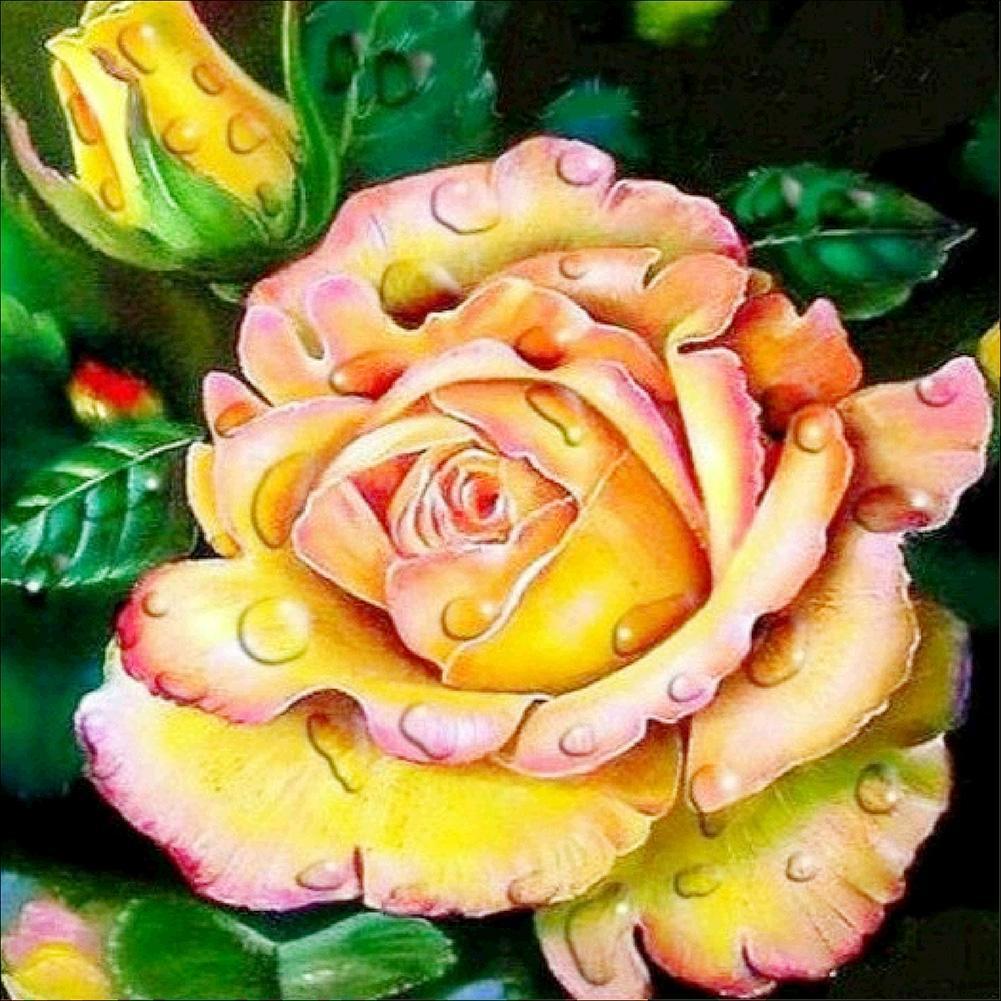 Flowers  - Full Diamond Painting - 30x30cm