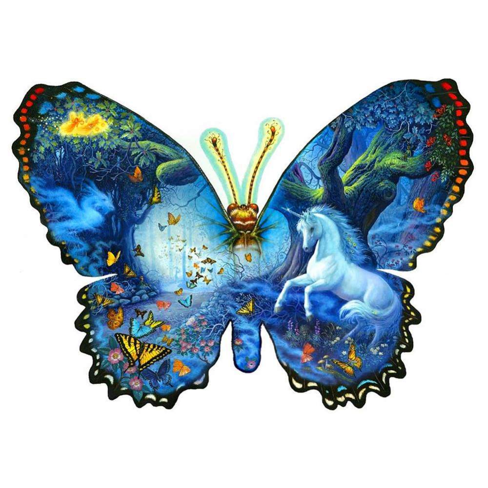 Novelty Butterfly - Full Drill Round Drill - 40x30cm