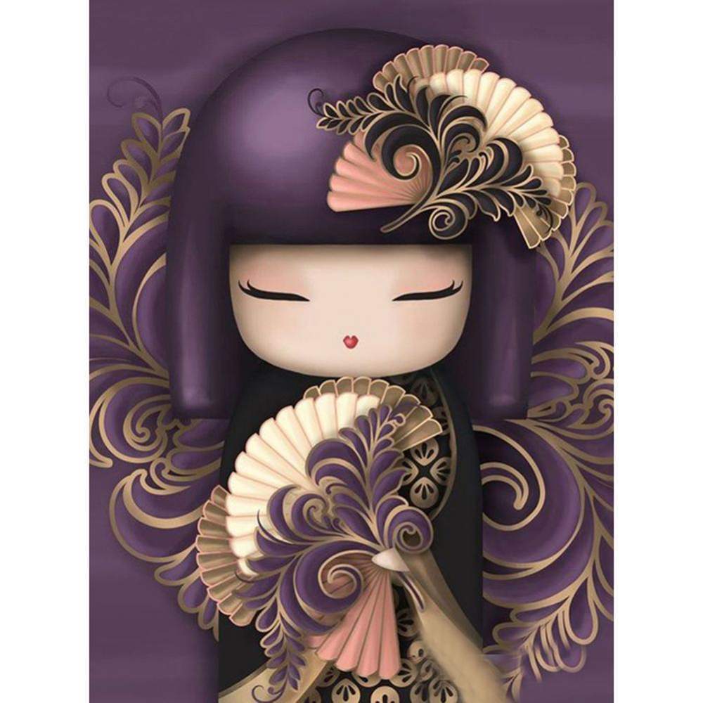 Little Girl - Full Drill Round Drill - 30x40cm