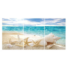 Load image into Gallery viewer, 3pcs Beach Shell - Full Drill Round Drill - 80x40cm
