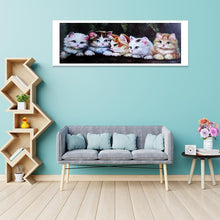 Load image into Gallery viewer, Cat - Full Drill Round Drill Painting - 80x30cm
