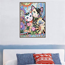 Load image into Gallery viewer, 2 Cats  - Full Diamond Painting - 40x30cm
