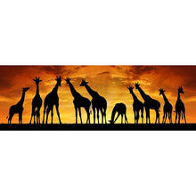 Load image into Gallery viewer, Sunset Giraffes - Full Drill Round Drill Painting  - 80x30cm
