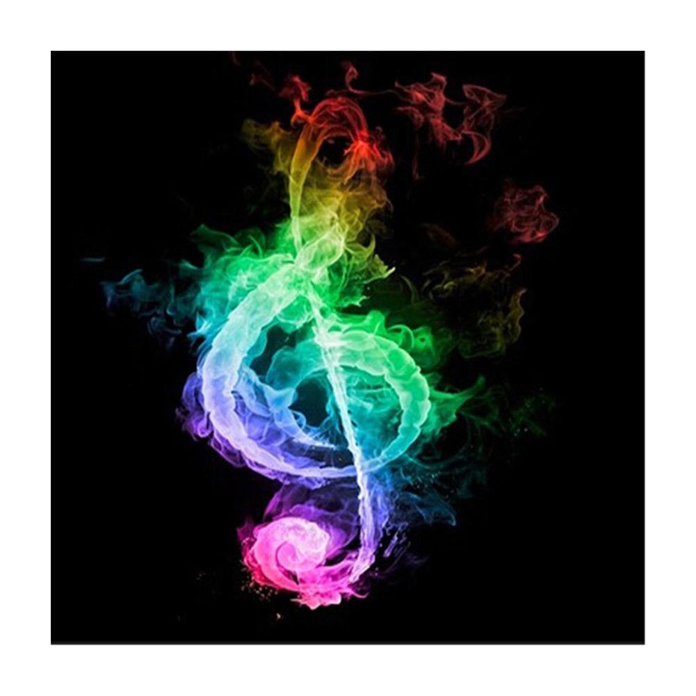 Colorful Musical Note  - Full Diamond Painting - 30x30cm