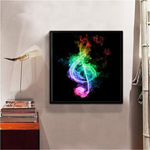 Load image into Gallery viewer, Colorful Musical Note  - Full Diamond Painting - 30x30cm
