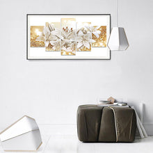 Load image into Gallery viewer, 5pcs/set Flower - Full Drill Round Drill Painting - 95x45cm
