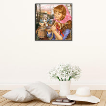 Load image into Gallery viewer, Cute Girl  - Full Diamond Painting - 30x30cm
