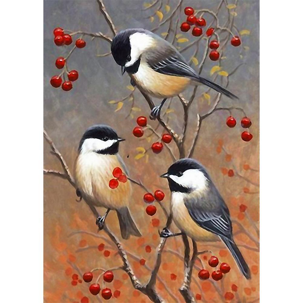 Spring Birds - Full Drill Round Drill - 40x30cm