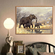 Load image into Gallery viewer, Elephants  - Full Diamond Painting - 40x30cm

