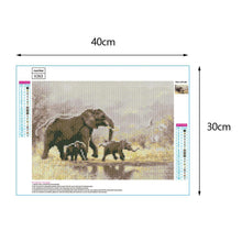 Load image into Gallery viewer, Elephants  - Full Diamond Painting - 40x30cm
