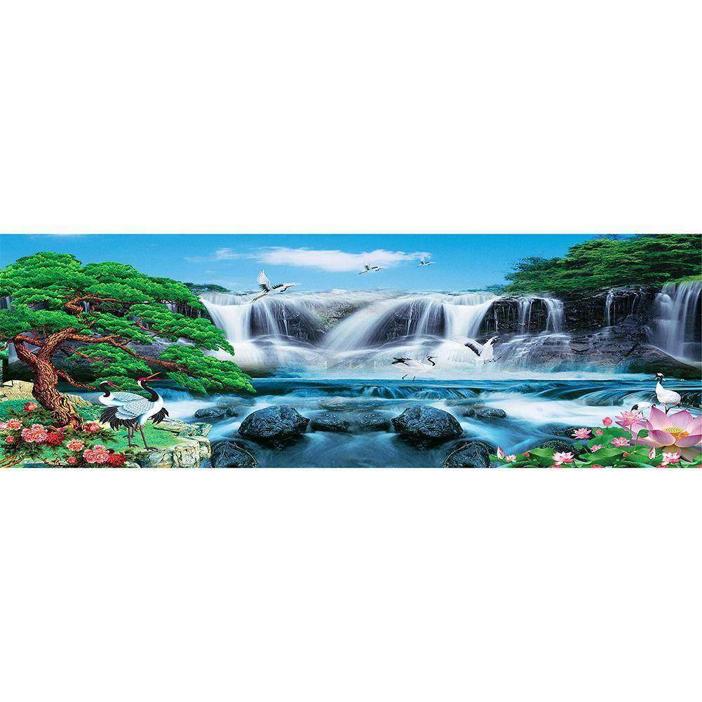 Waterfall  - Full Drill Round Drill Painting - 80x30cm