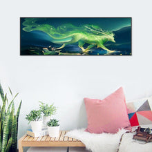 Load image into Gallery viewer, Green Novelty  - Full Drill Round Drill Painting - 80x30cm
