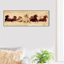 Load image into Gallery viewer, Running Horses - Full Drill Round Drill Painting - 80x30cm
