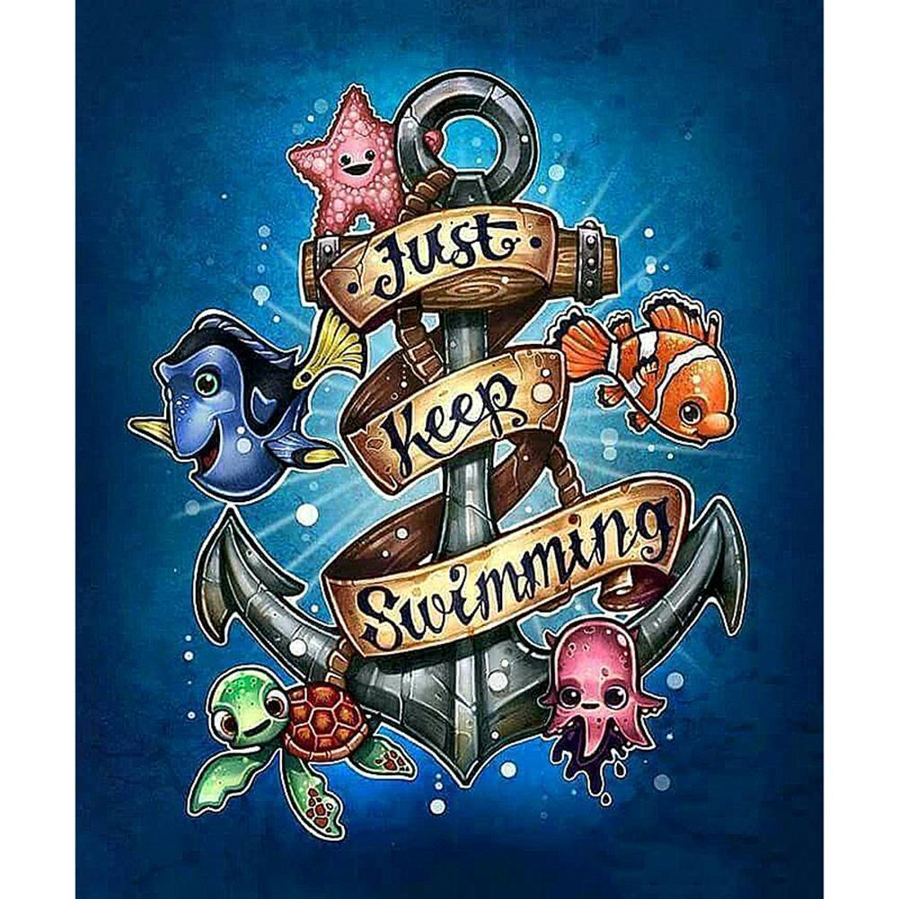 Undersea Animal? - Full Drill Round Drill - 40x30cm