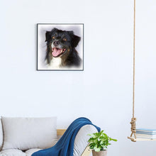 Load image into Gallery viewer, Black Dog  - Full Diamond Painting - 30x30cm
