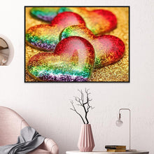 Load image into Gallery viewer, Sequins Heart - Full Drill Round Drill - 40x30cm

