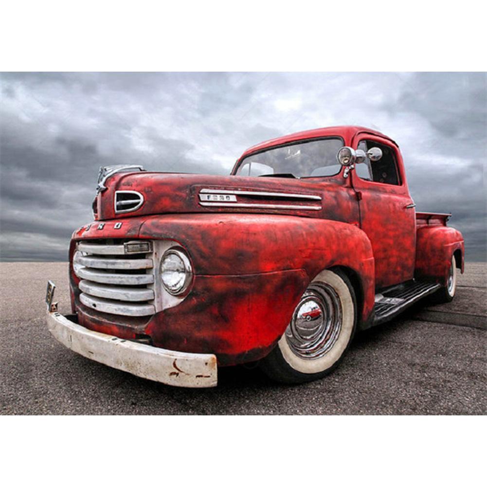 Car - Full Drill Round Drill - 30x40cm