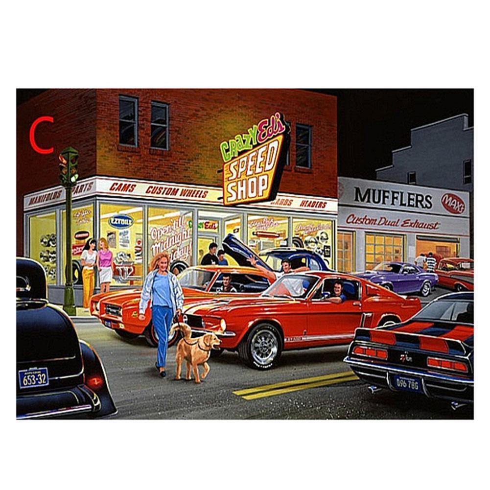 Parking Lot  - Full Drill Round Drill - 40x30cm