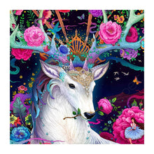 Load image into Gallery viewer, Flowers Deer  - Full Diamond Painting - 30x30cm
