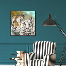 Load image into Gallery viewer, Double Tigers  - Full Diamond Painting - 30x30cm
