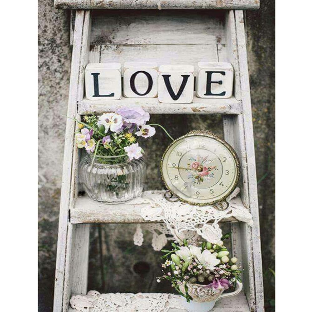 LOVE - Full Drill Round Drill - 40x30cm