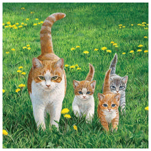 Load image into Gallery viewer, Cats Family - Full Drill Round Drill - 30x30cm
