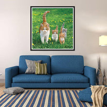 Load image into Gallery viewer, Cats Family - Full Drill Round Drill - 30x30cm
