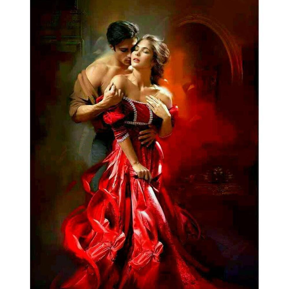 Dancing Lovers  - Full Diamond Painting - 30x25cm