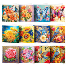 Load image into Gallery viewer, 8/12pcs/set-Christmas-Diamond Greeting Cards
