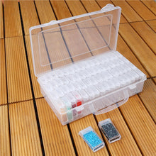 Load image into Gallery viewer, 64 Slots Bottles Diamond Painting Storage Box Plastic Rhinestone Holder
