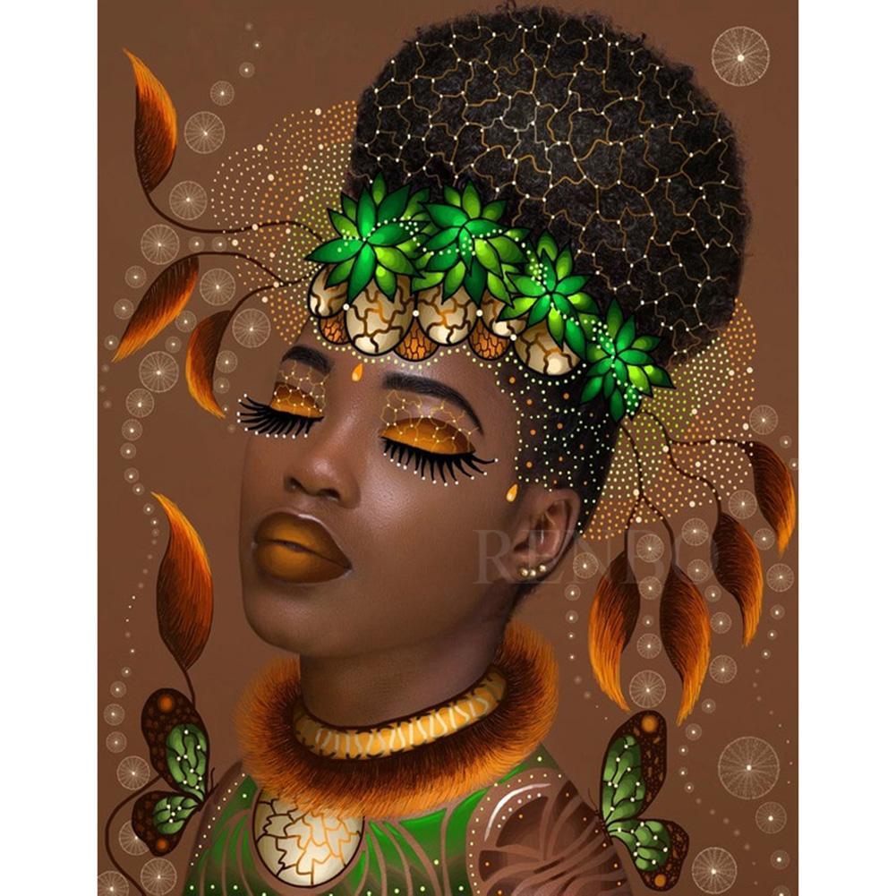 Ethnic Character  - Full Drill Round Drill - 40x30cm