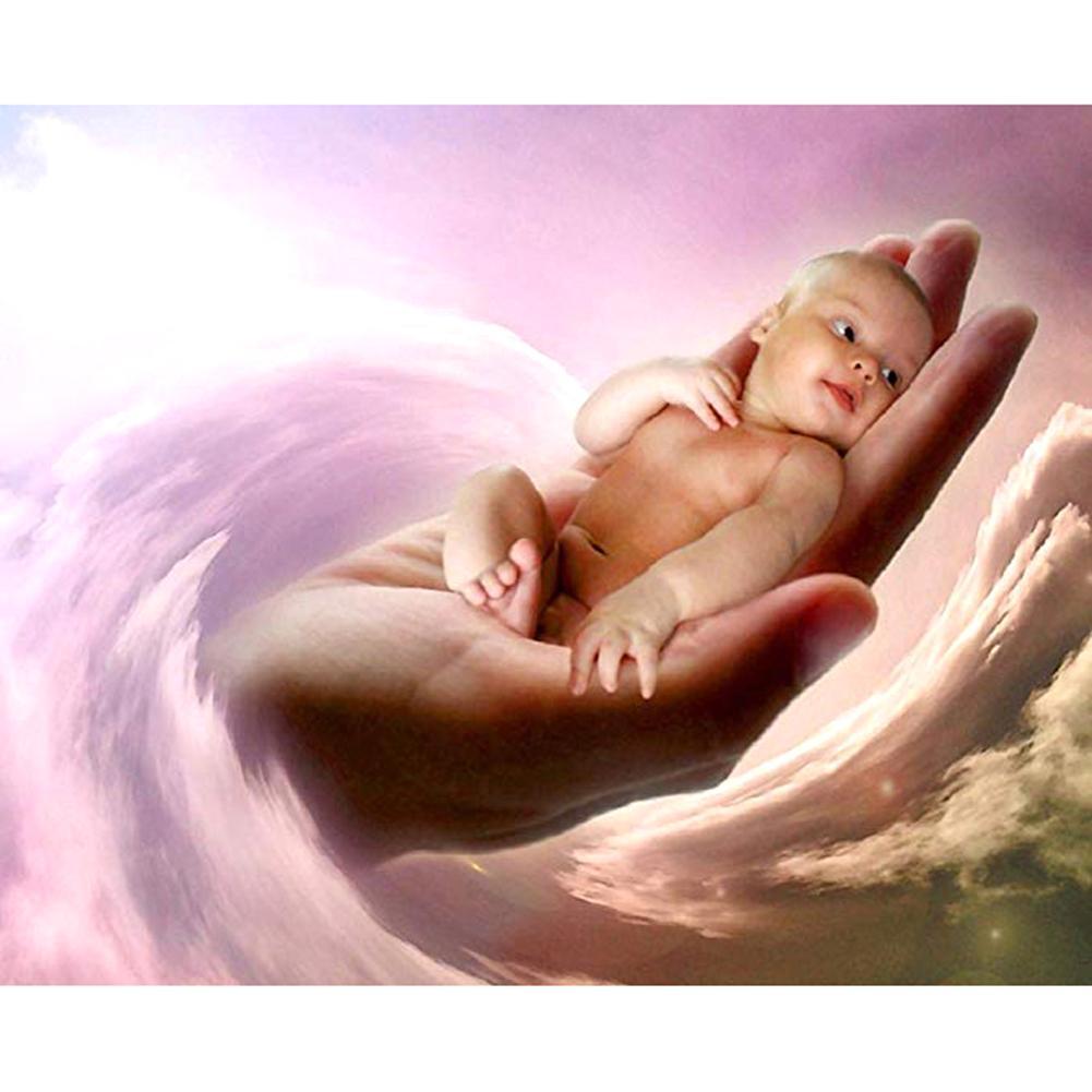 Mom Kids  - Full Drill Round Drill - 40x30cm