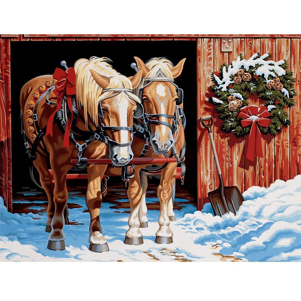 Cute Animals  - Full Drill Round Drill - 40x30cm