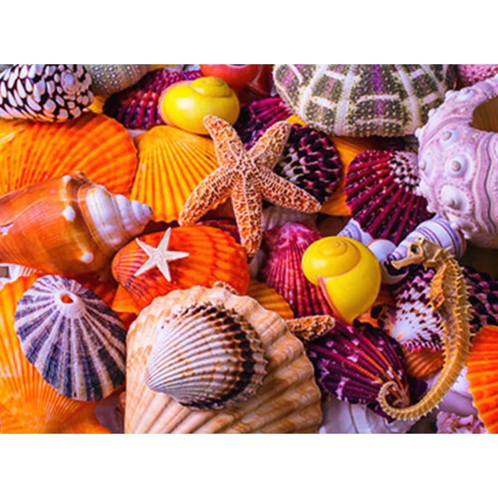 Abstract - Full Drill Round Drill - 40x30cm