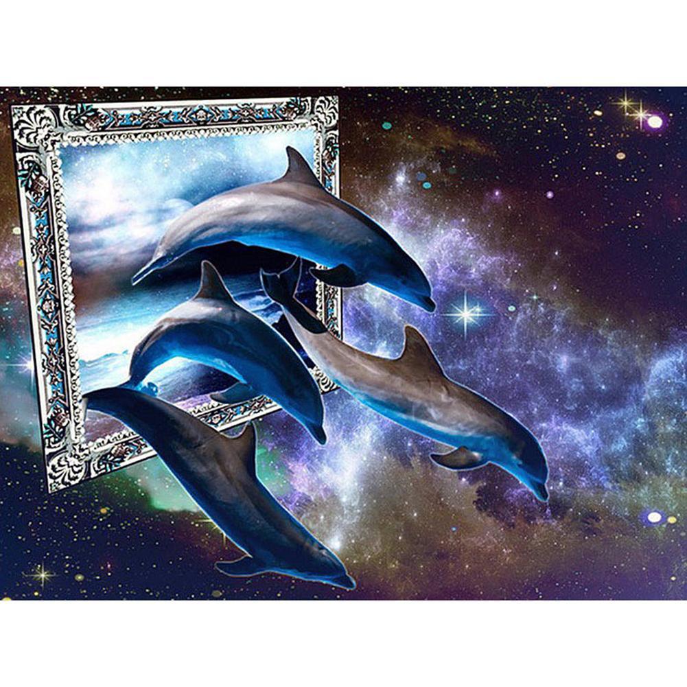 Animal - Full Drill Round Drill - 40x30cm