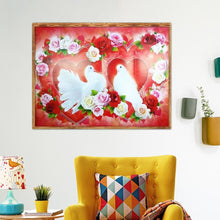 Load image into Gallery viewer, Flower - Full Drill Round Drill - 40x30cm
