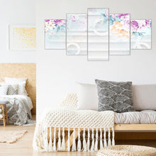 Load image into Gallery viewer, 5pcs/set Flower - Full Drill Round Drill Painting - 95x45cm
