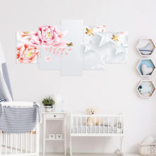 Load image into Gallery viewer, 5pcs/set Flower - Full Drill Round Drill Painting - 95x45cm
