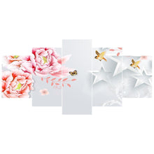 Load image into Gallery viewer, 5pcs/set Flower - Full Drill Round Drill Painting - 95x45cm
