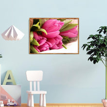 Load image into Gallery viewer, Flower - Full Drill Round Drill - 40x30cm
