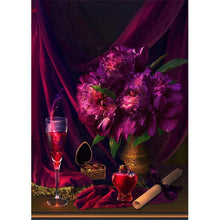 Load image into Gallery viewer, Flower - Full Drill Round Drill - 40x30cm
