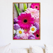 Load image into Gallery viewer, Flower - Full Drill Round Drill - 40x30cm
