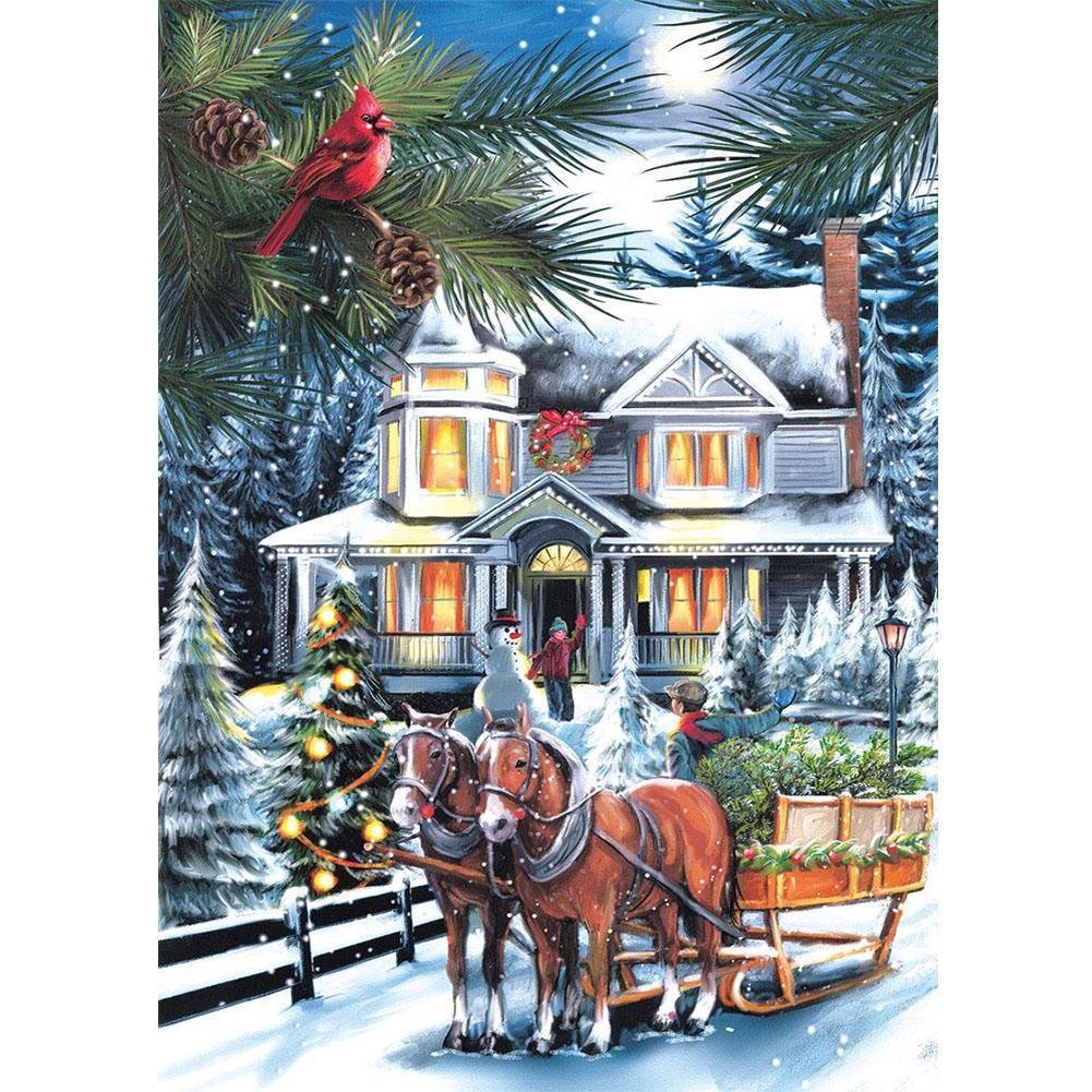 Mosaic  - Full Drill Round Drill - 40x30cm