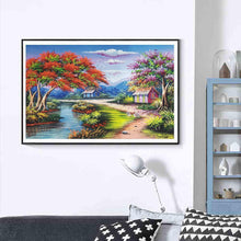 Load image into Gallery viewer, Village  - Full Drill Round Drill - 40x30cm
